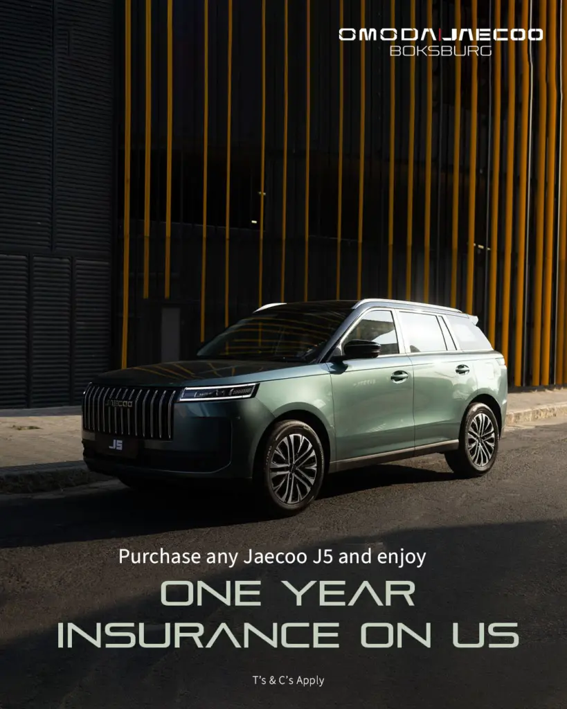 Jaecoo J5 One Year Insurance