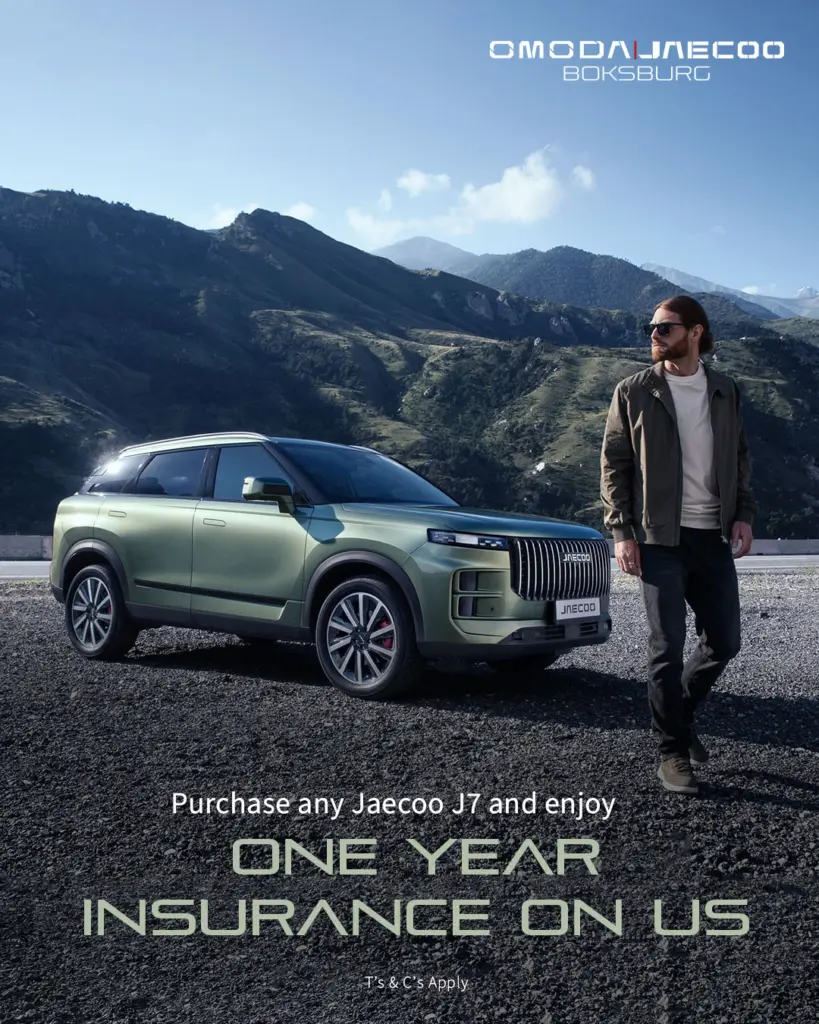 Jaecoo J7 One Year Insurance