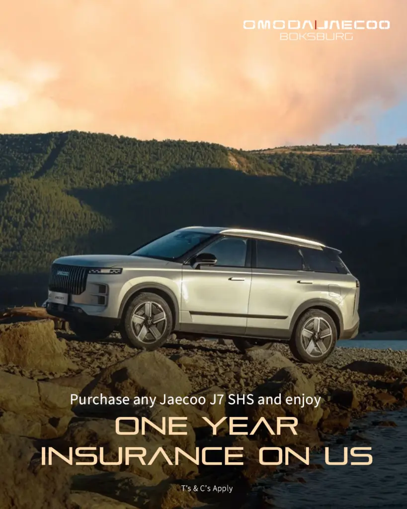 Jaecoo J7 SHS One Year Insurance