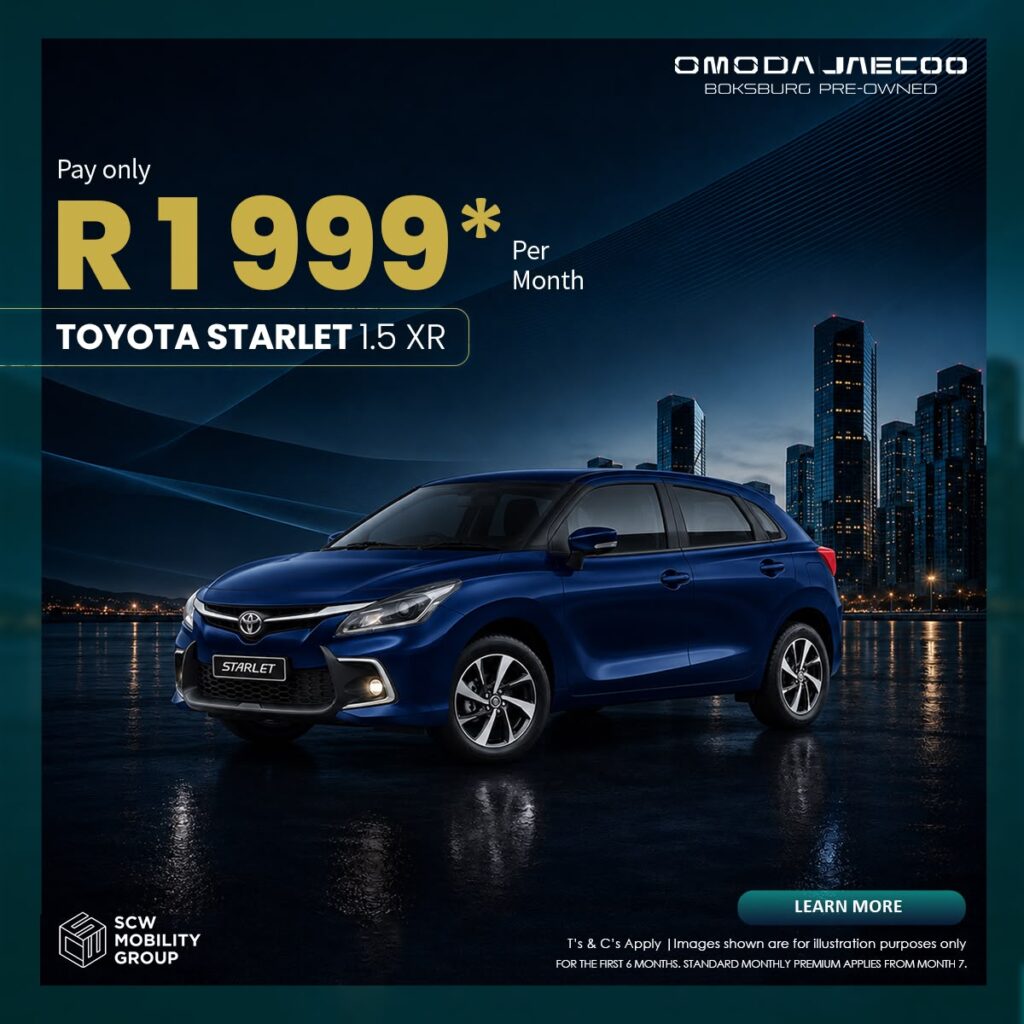Toyota Starlet 1.5 XR From Only R1999